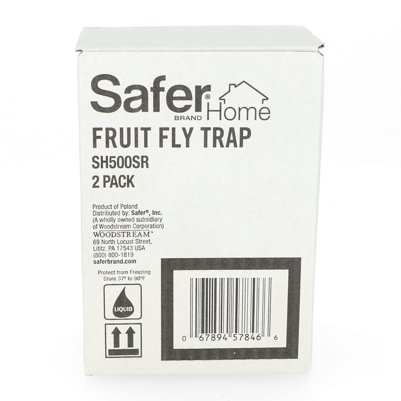 (RES T3,U) PACK OF 2 SAFER BRAND FRUIT FLY TRAP -NO ADVERTISING OR INTERNET SALES