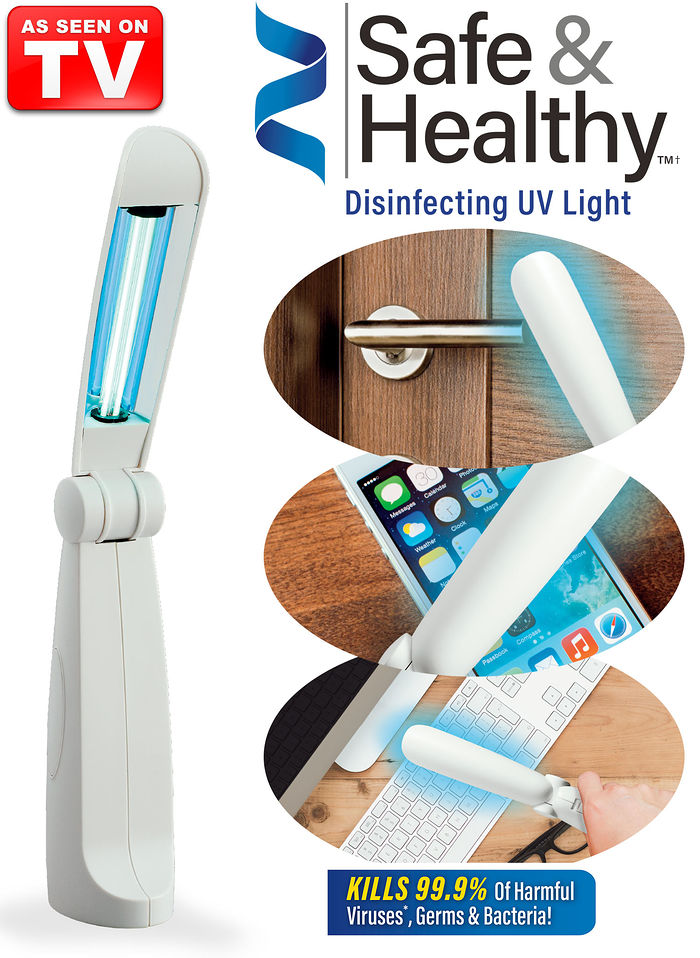 DISINFECTING UV LIGHT FOLDING WAND