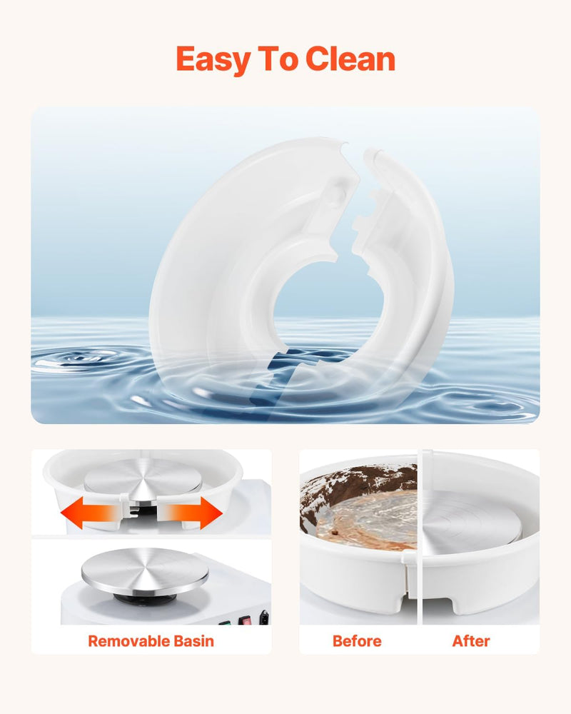 VEVOR 11'' MANUAL POTTERY WHEEL