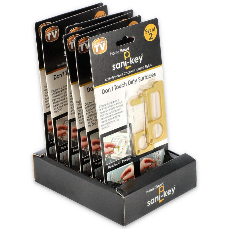 2pk SANI-KEY ANTI-MICROBIAL STYLUS COPPER COATED