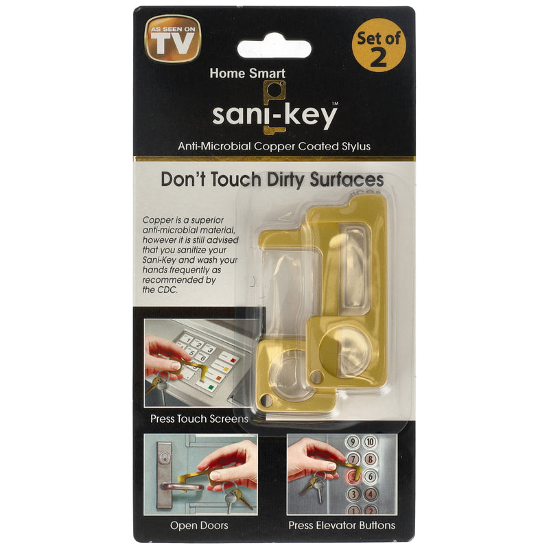 2pk SANI-KEY ANTI-MICROBIAL STYLUS COPPER COATED