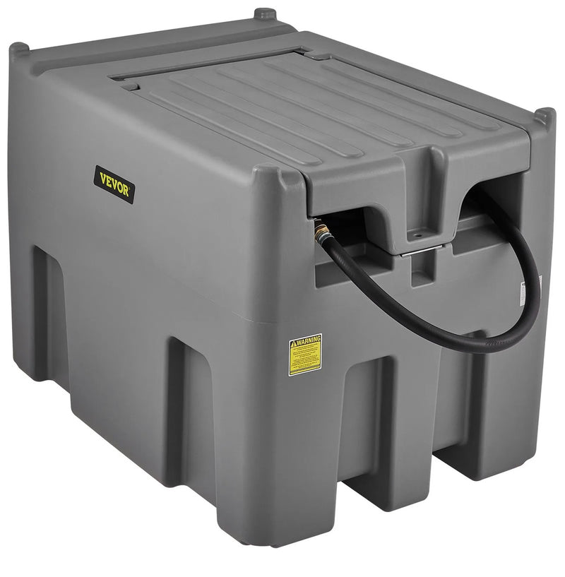 VEVOR 116gal PORTABLE DIESEL FUEL TANK w/12V TRANSFER PUMP & 13' HOSE