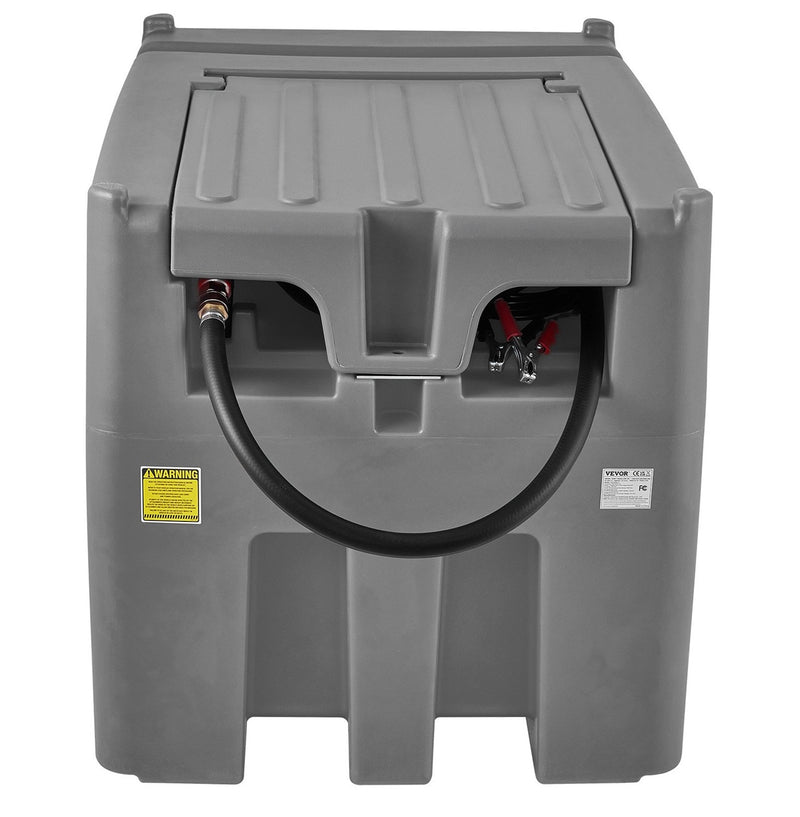 VEVOR 116gal PORTABLE DIESEL FUEL TANK w/12V TRANSFER PUMP & 13' HOSE