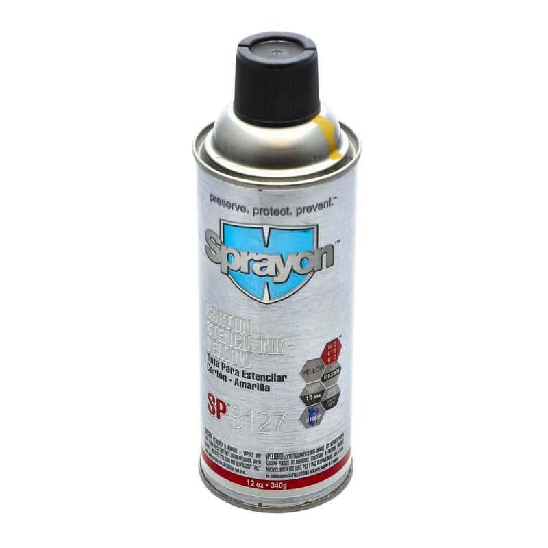 SPRAYON 12OZ CARTON STENCIL INK YELLOW
