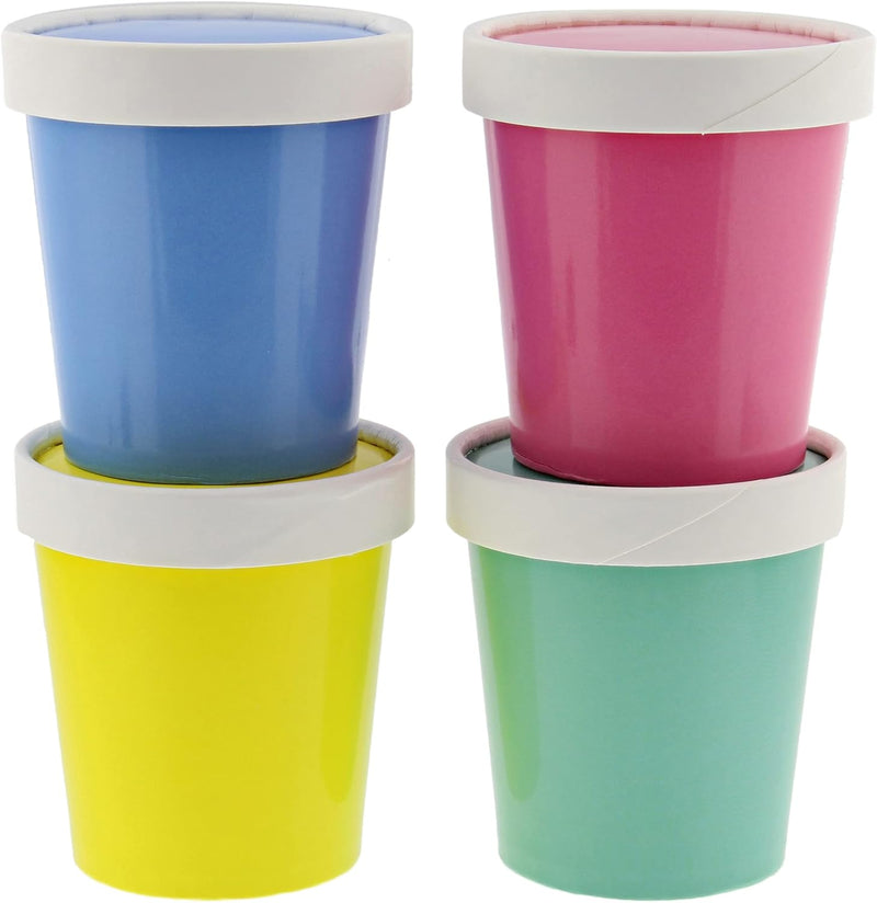 SPEC101 40PK 6OZ PAPER ICE CREAM CUP WITH LIDS