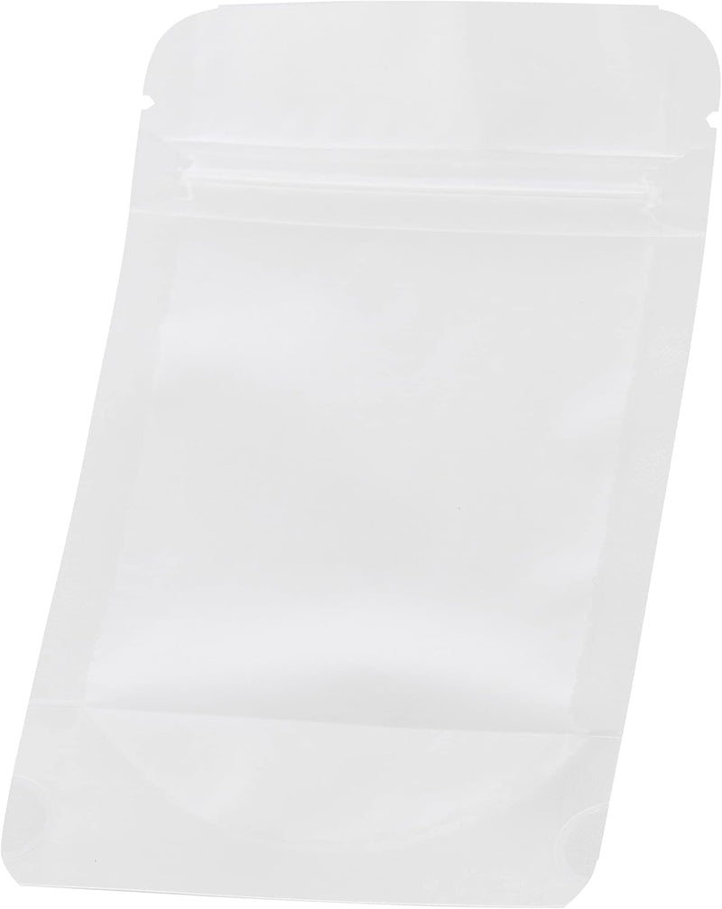 SPEC101 50 COUNT FROSTED STAND UP RESEALABLE ZIPPER POUCHES 3.5x6''