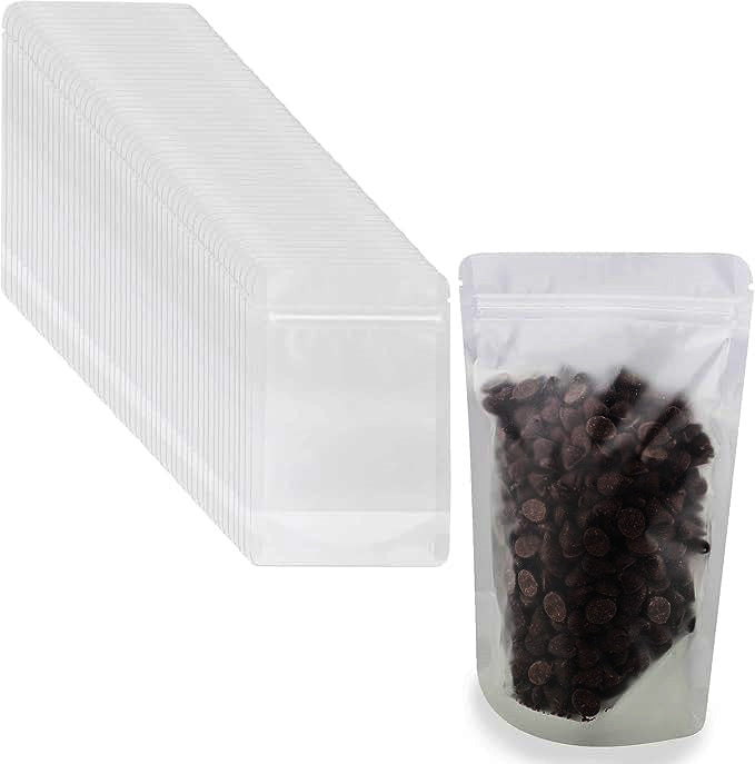SPEC 101 50PK FROSTED STAND-UP RESEALABLE BAGS 4x7''
