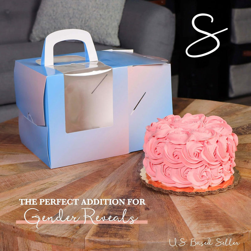 SPEC101 10PK 6'' CAKE BOXES WITH WINDOW