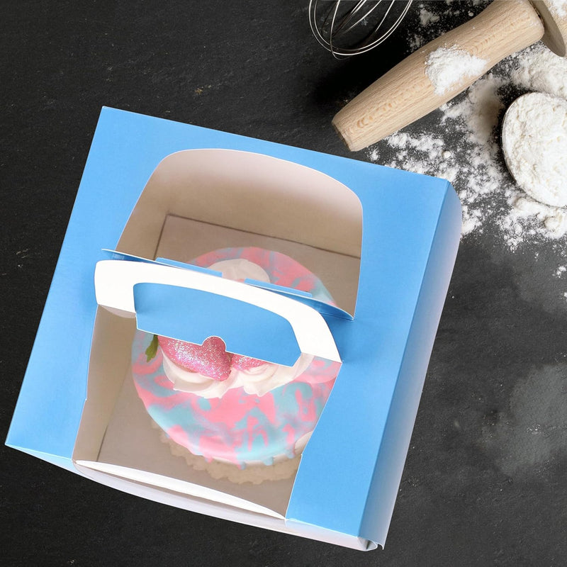SPEC101 10PK 6'' CAKE BOXES WITH WINDOW