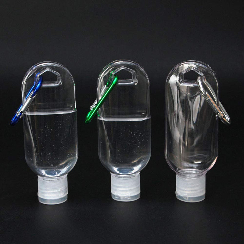 SPEC101 50PK 2OZ CLEAR KEYCHAIN TRAVEL BOTTLES
