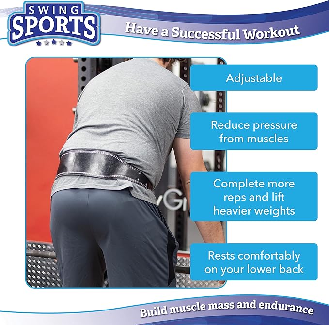 SWING SPORTS LEATHER WEIGHT LIFTING BELT X-LARGE