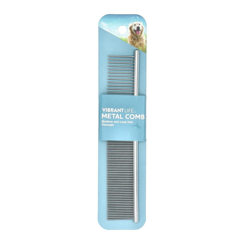 VIBRANT LIFE MEDIUM & LONG HAIR METAL COMB -NO ADVERTISING OR INTERNET SALES