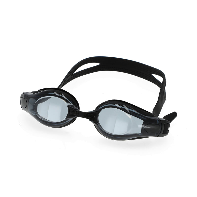 CLEAR SWIMMING GOGGLES WITH STORAGE CASE -BLACK