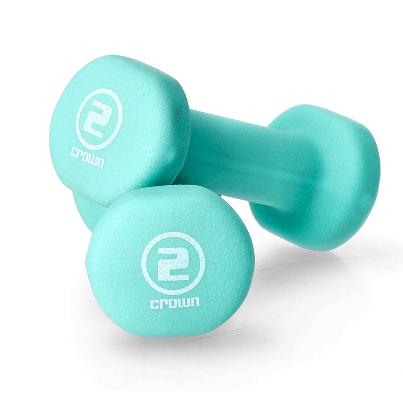 BRYBELLY PAIR OF 2LB NEOPRENE HAND WEIGHTS