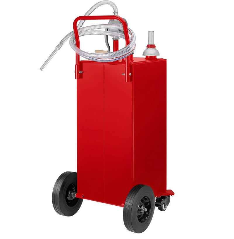 VEVOR 30gal FUEL CADDY w/TRANSFER PUMP & WHEELS