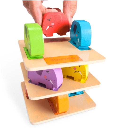 IMAGINATION GENERATION IRR-ELEPHANT STACKING GAME AGES 3+