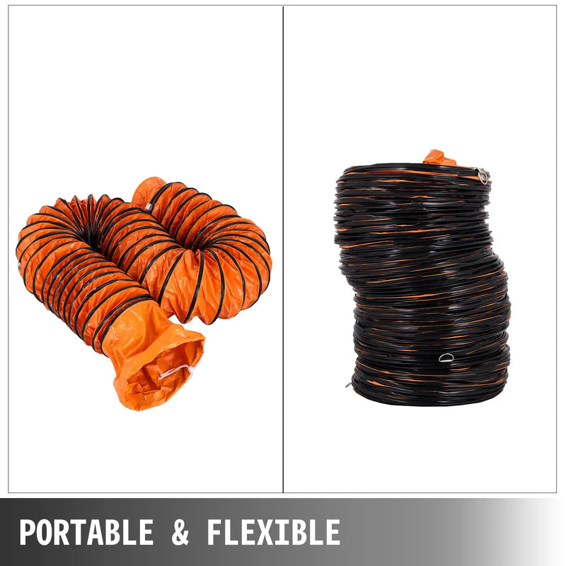 VEVOR 32'x12'' PVC FLEXIBLE DUCT HOSE FOR VENTILATION EXHAUST FAN