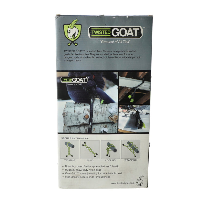 TWISTED GOAT TWIST TIES JUMBO PACK 4 each 3, 6, & 10'