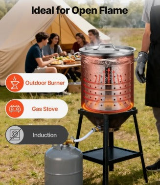 VEVOR 42 QT HEAVY DUTY STAINLESS STEEL STOCKPOT