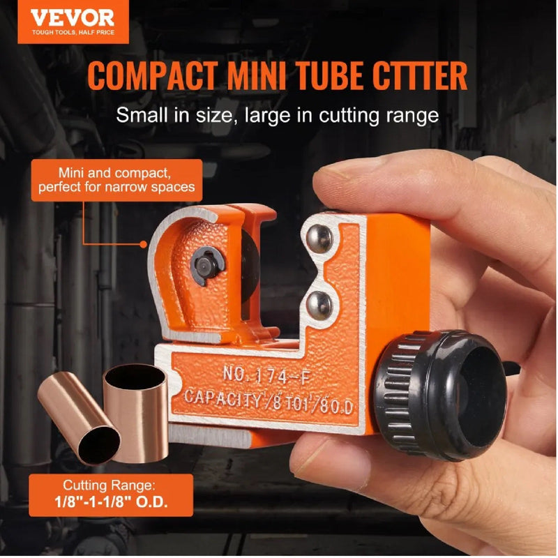 VEVOR MINI TUBING CUTTER 1/8-1-1/8'' CAPACITY