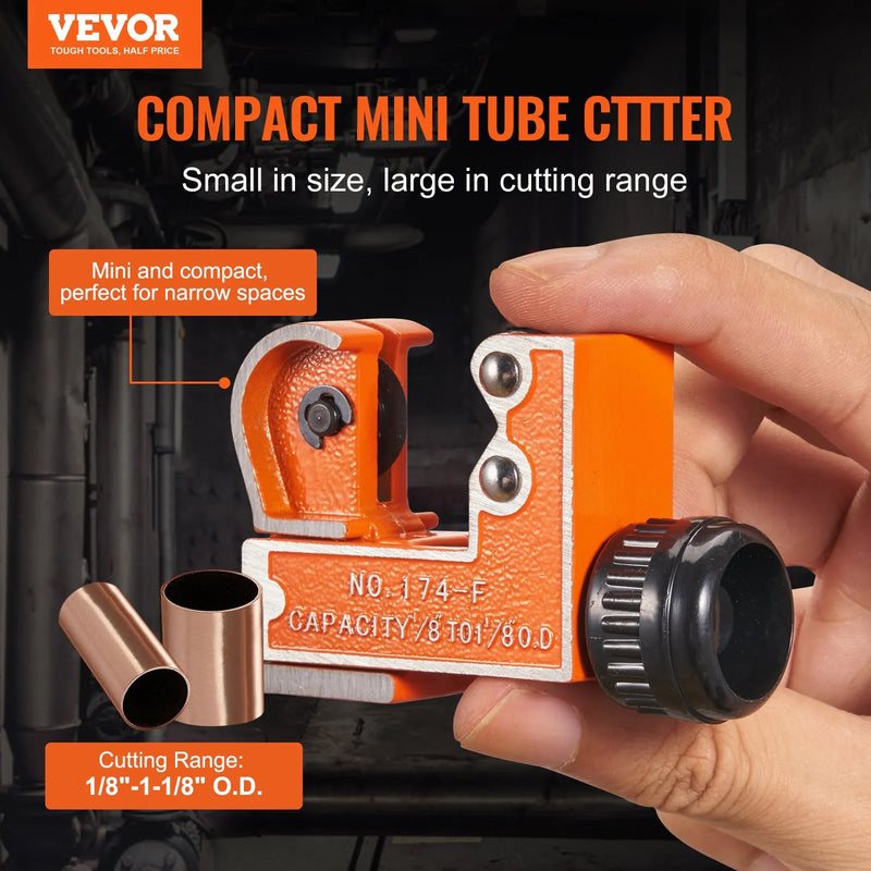 VEVOR MINI TUBING CUTTER 1/8-1-1/8'' CAPACITY