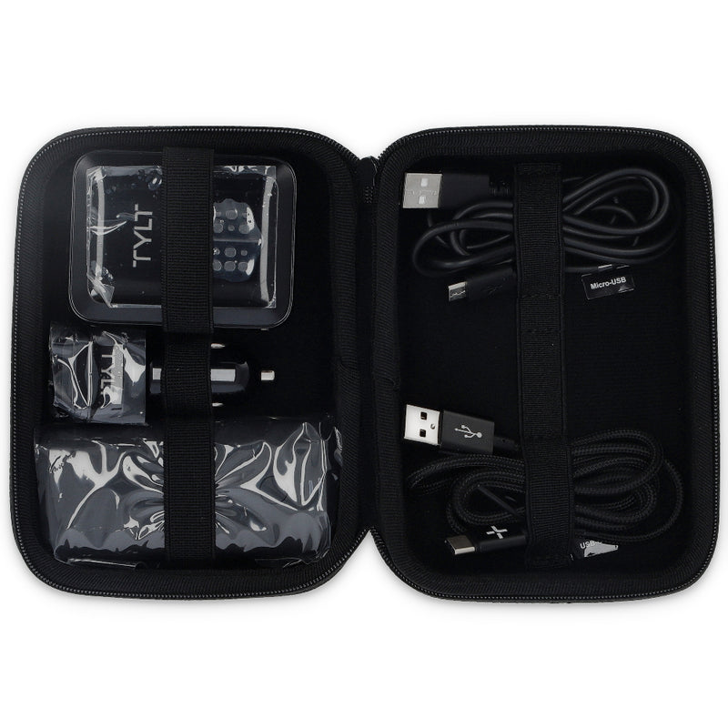 TRAVEL CHARGING KIT & POWER BANK USB-C & MICRO USB