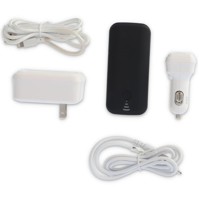 TRAVEL CHARGING KIT & POWER BANK USB-C & MICRO USB