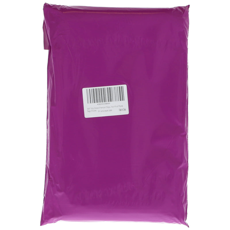 200PC POLY MAILER 6X9'' PURPLE