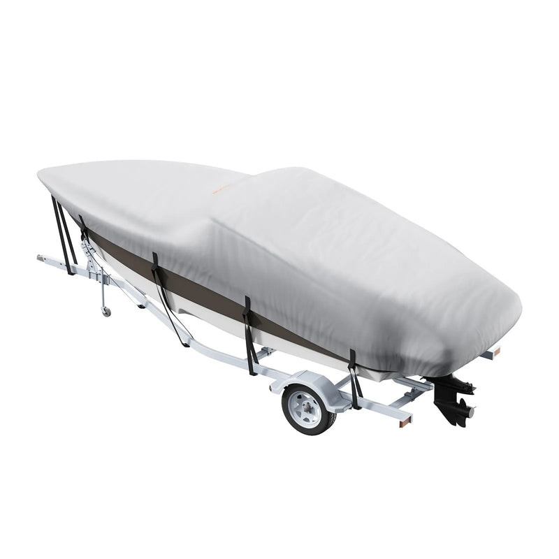 VEVOR 600D GREY BOAT COVER 16-18.5' BOATS