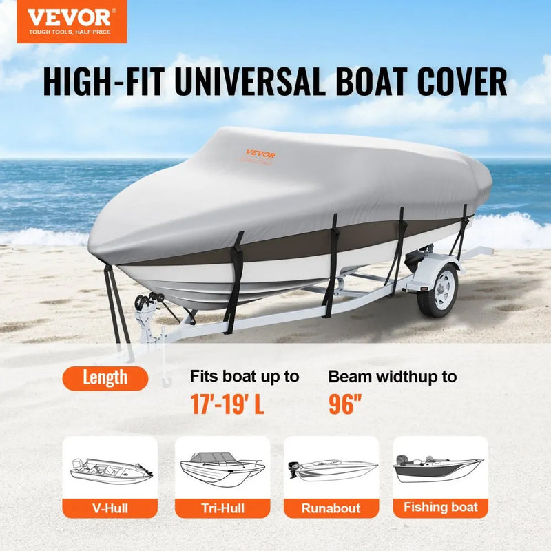 VEVOR 17-19' BOAT WATERPROOF BOAT COVER