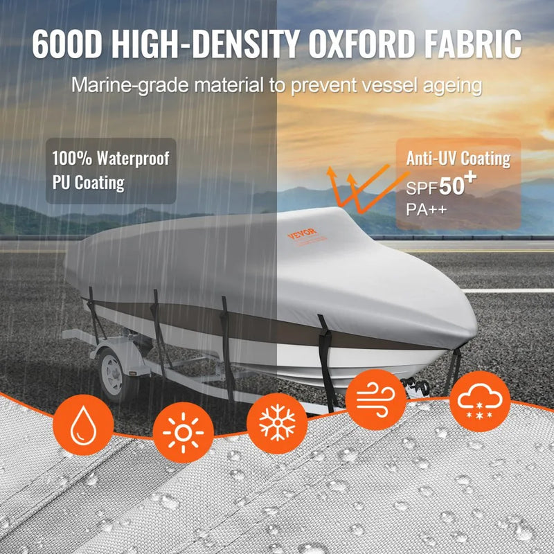 VEVOR 17-19' BOAT WATERPROOF BOAT COVER