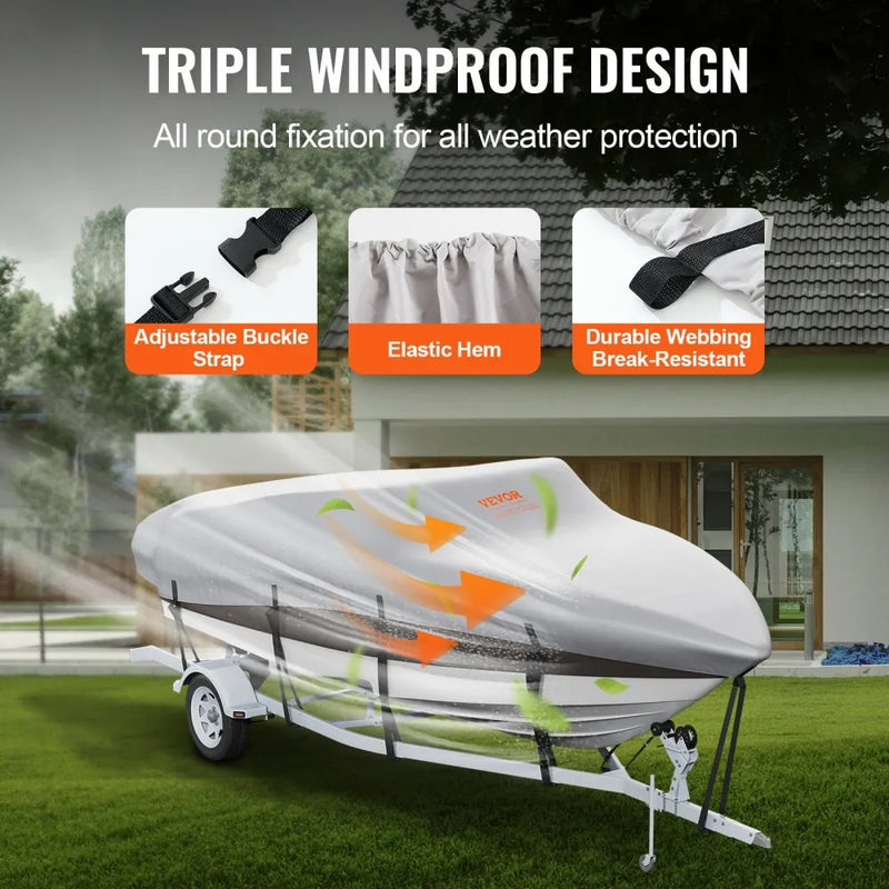 VEVOR 17-19' BOAT WATERPROOF BOAT COVER