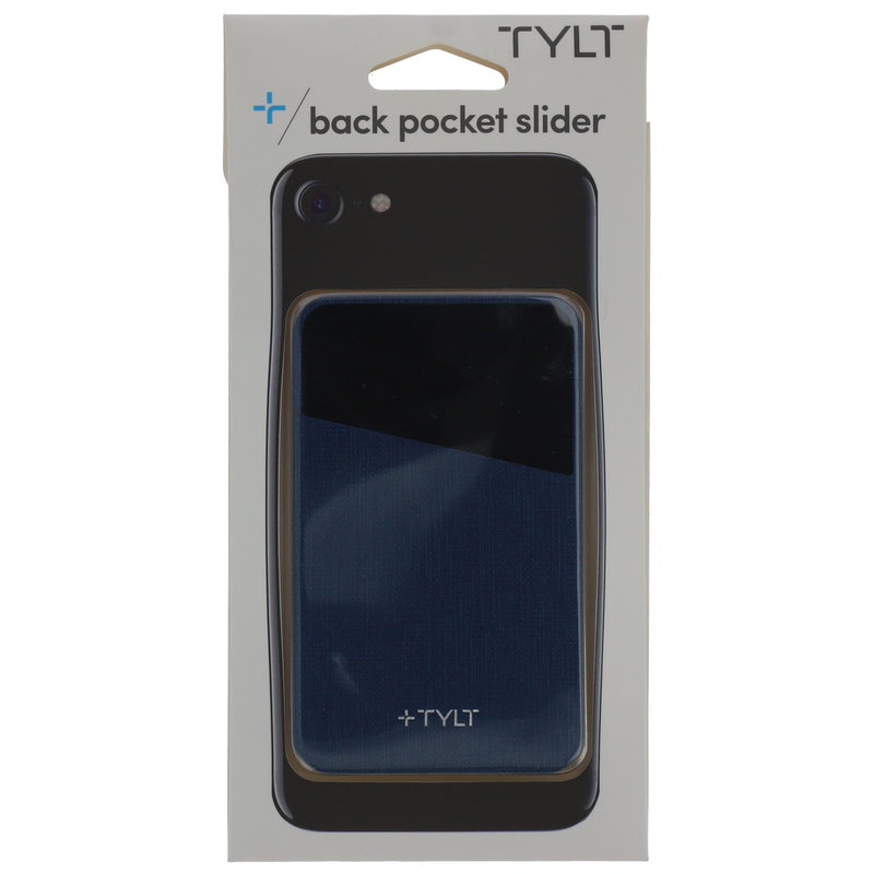 CELL PHONE BACK POCKET SLIDER BLUE & BLACK