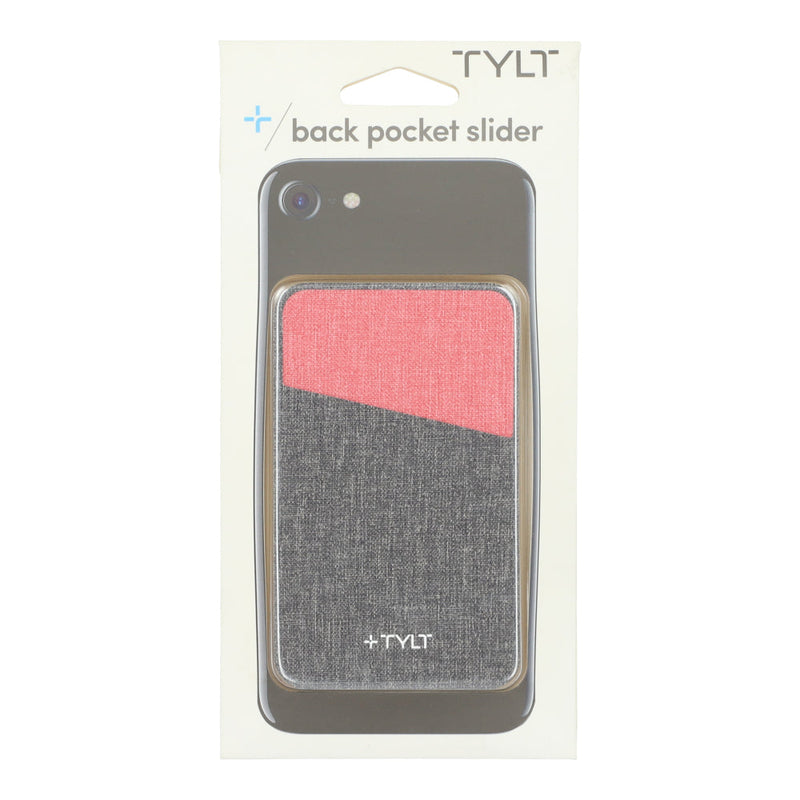 CELL PHONE BACK POCKET SLIDER PINK & GREY