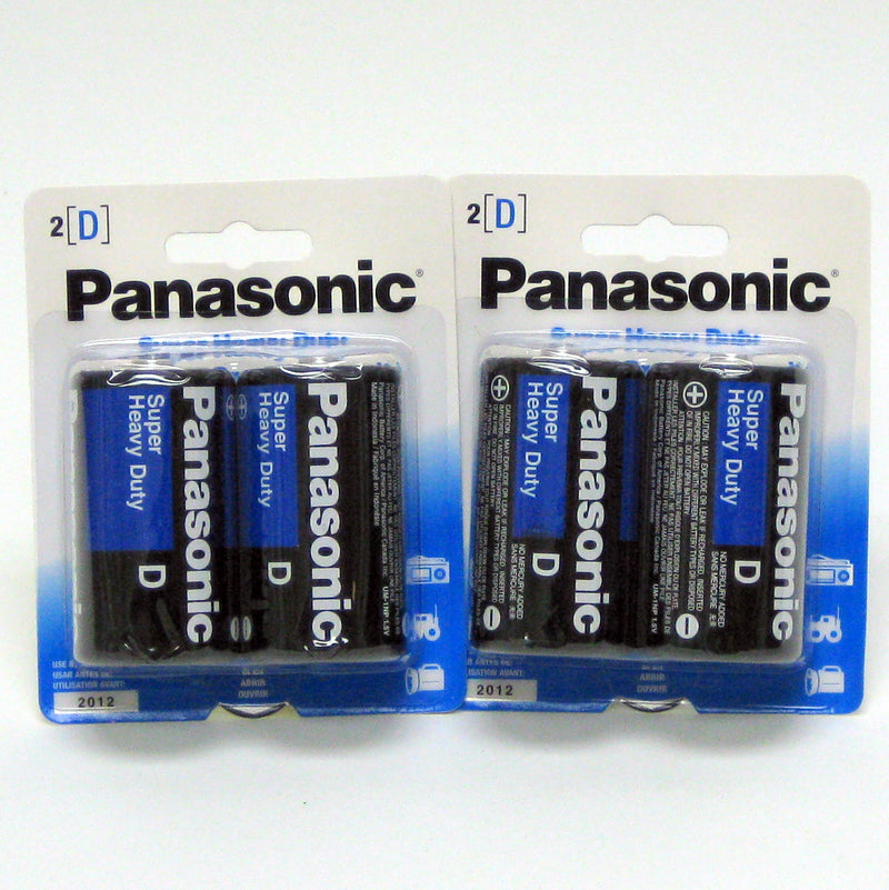 2pk PANASONIC HEAVY DUTY D BATTERIES