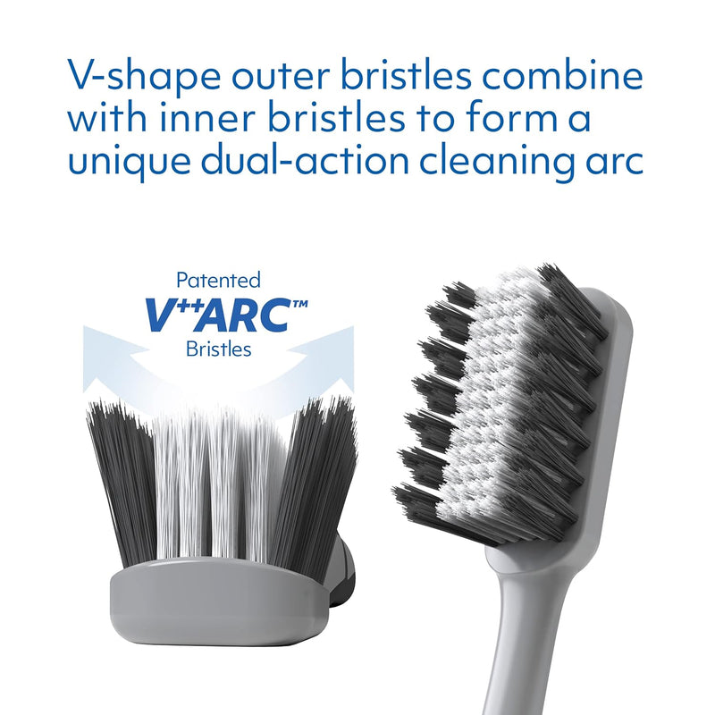V-ECO BLACK TOOTHBRUSH WITH 2 REPLACEABLE HEADS