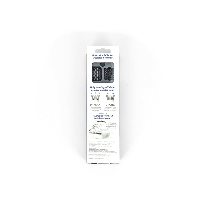 V-ECO GRAY TOOTHBRUSH WITH 2 REPLACEABLE HEADS