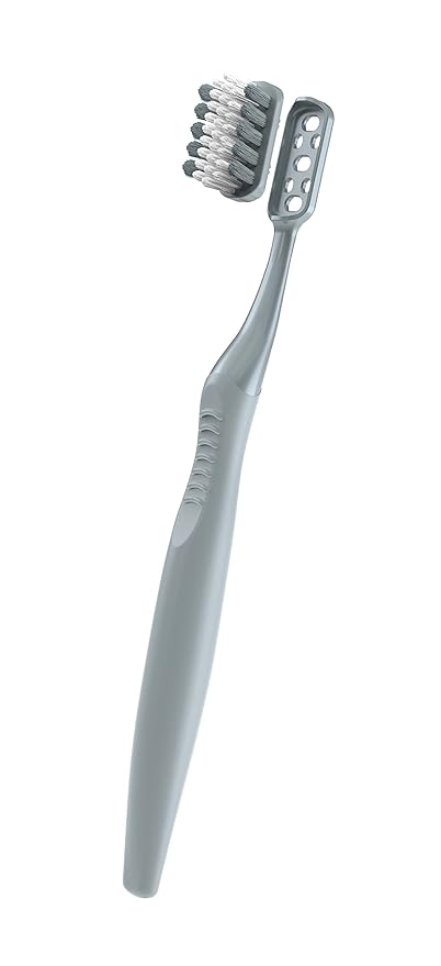 V-ECO GRAY TOOTHBRUSH WITH 2 REPLACEABLE HEADS