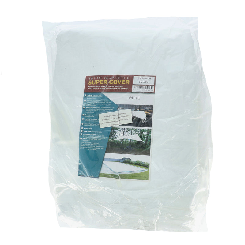 SUPER COVER TARP WHITE FINISH SIZE 1800SQFT 10 MIL