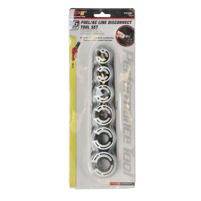 PERFORMANCE TOOL 6PC AC AND FUEL LINE DISCONNECT