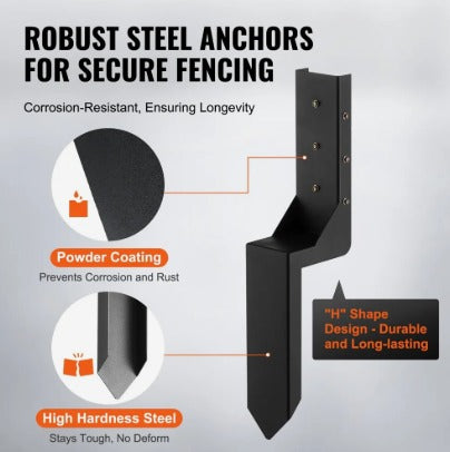 VEVOR 3.5 X 3.5'' FENCE POST ANCHOR REPAIR KIT