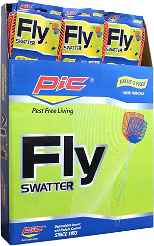 2ct PIC WIRE HANDLE FLY SWATTER