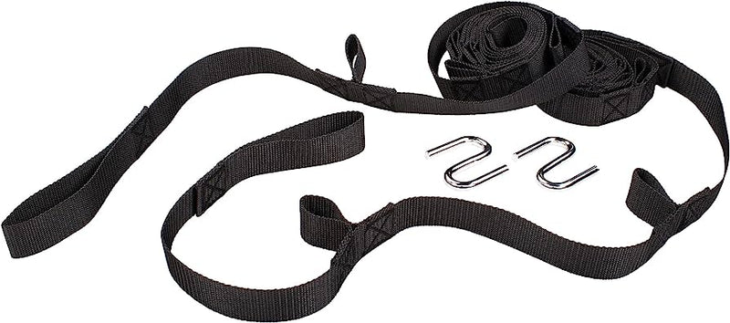 ADJUSTABLE HAMMOCK TREE STRAPS WITH HARDWARE CLIP STRIP