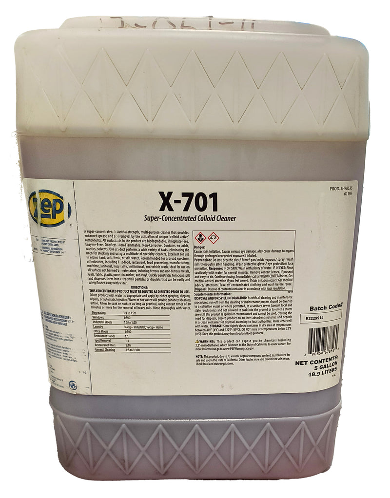 5 GALLON SUPER CONCENTRATED COLLOID CLEANER NOT FOR SALE IN CA