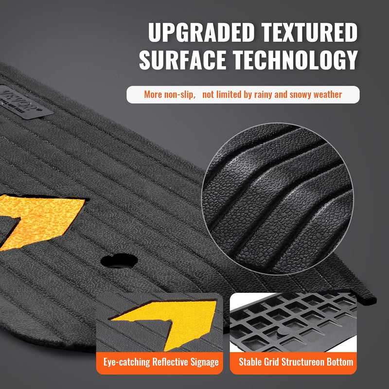 VEVOR 1'' RUBBER THRESHOLD RAMP