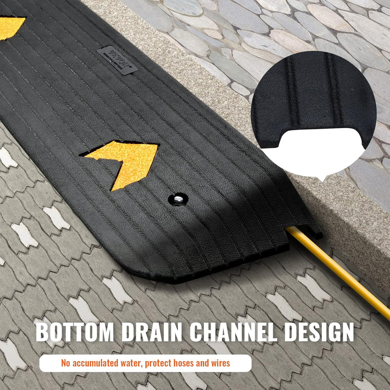 VEVOR 1'' RUBBER THRESHOLD RAMP