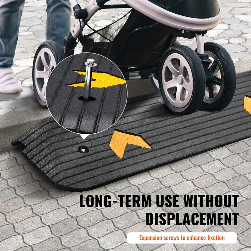 VEVOR 1'' RUBBER THRESHOLD RAMP
