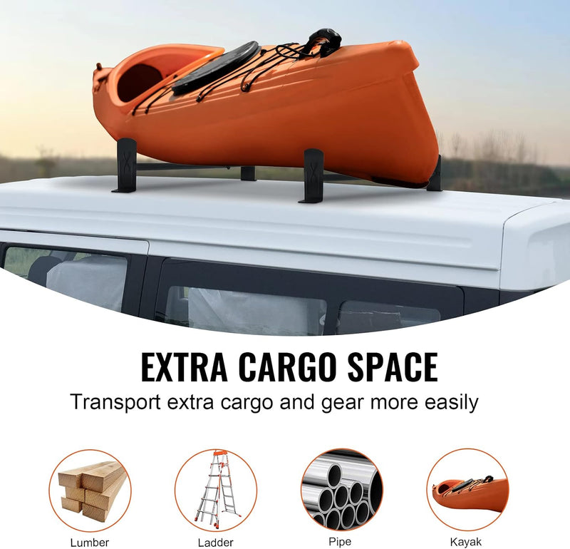 VEVOR ADJUSTABLE LENGTH VAN ROOF RACK UP TO 500 LB CAPACITY