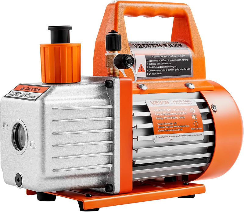 VEVOR 3.5 CFM HVAC ROTARY VAN VACUUM PUMP