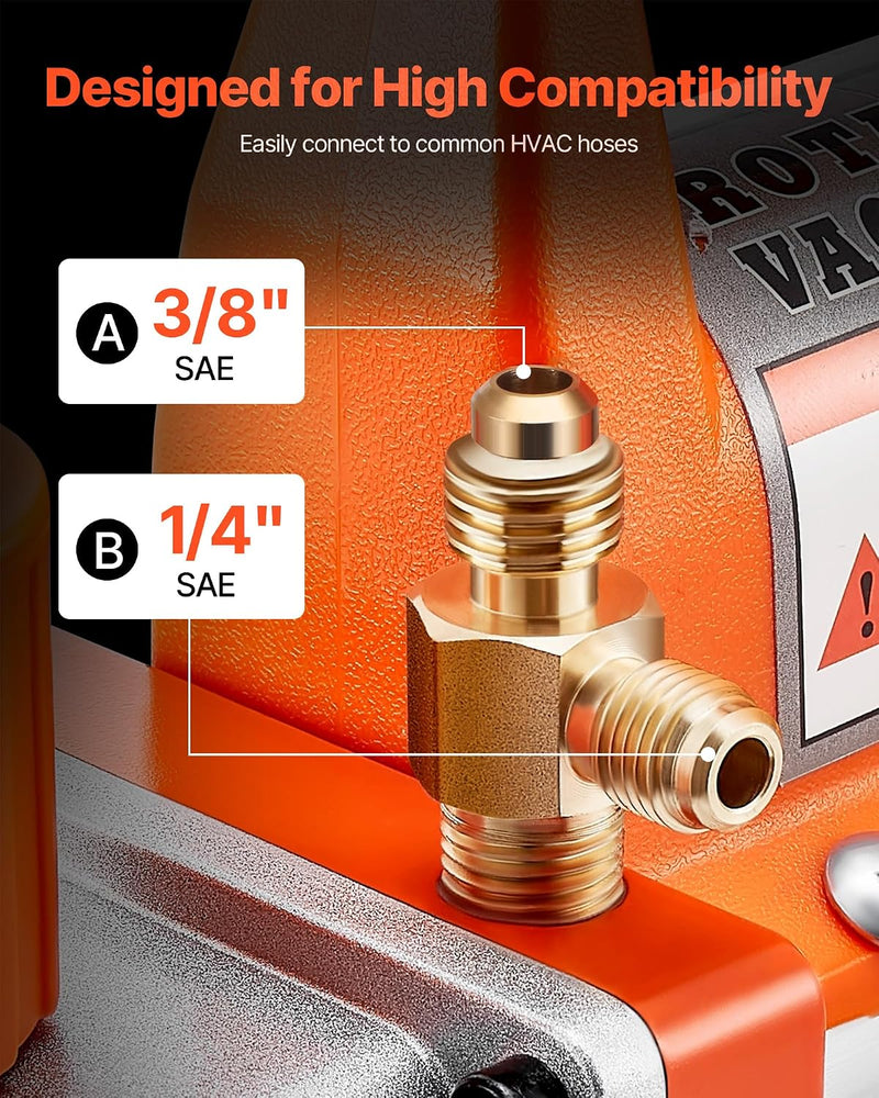 VEVOR 3.5 CFM HVAC ROTARY VAN VACUUM PUMP